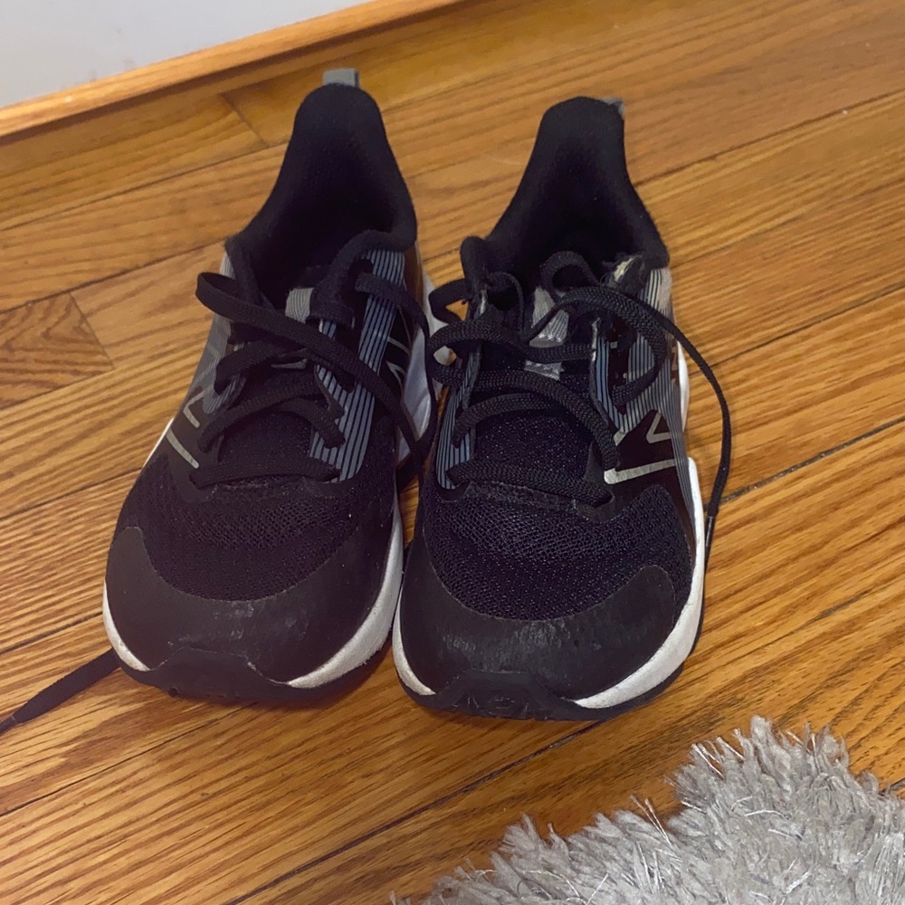 New Balance Kids Black and White Sneakers